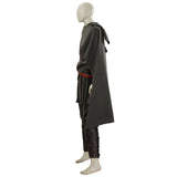 Odyssey Cosplay Costume Warrior Vintage Leather Armor Gray Cloak Costume Becostume