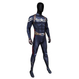 Captain America 2 Steve Rogers Jumpsuit Cosplay Costume Print Becostume