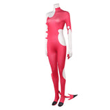 Hazbin Blitzo Hotel Costume Adults Blitzo Jumpuit Pink Suit With Tail Becostume