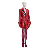 Descendants The Rise of Red Cosplay Costume Red Leather Halloween Outfit Becostume