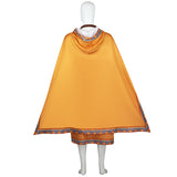 Super Mario Orange Desert Poncho With Goggles Cosplay Costume Mario Outfit Becostume