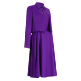 The Testaments Agnes Cosplay Costume Women Purple Halloween Outfit Becostume