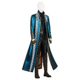 Devil May Cry 3: Dante's Awakening Vergil Cosplay Costume Trench Halloween Suit Becostume