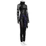 Deluxe Kpop Demon Hunters Mira Combat Cosplay Costume Black Leather Halloween Suit Becostume