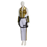 Masters of the Universe Teela Cosplay Jumpsuit White Gold Combat Outfit Becostume
