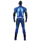 The Boys S5 A-train Cosplay Costume Blue Halloween Jumpsuit  Becostume
