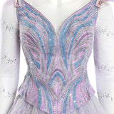 Wicked For Good Glinda Fairy Purple Cosplay Costume Prom Dress Halloween Outfit Becostume