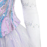 Wicked For Good Glinda Fairy Purple Cosplay Costume Prom Dress Halloween Outfit Becostume