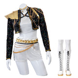 Kpop Demon Hunters Rumi Cosplay Cstume Golden Black Dance Outfit Becostume