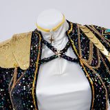 Kpop Demon Hunters Rumi Cosplay Cstume Golden Black Dance Outfit Becostume