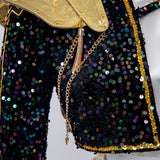 Kpop Demon Hunters Rumi Cosplay Cstume Golden Black Dance Outfit Becostume