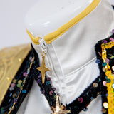 Kpop Demon Hunters Rumi Cosplay Cstume Golden Black Dance Outfit Becostume