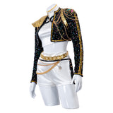 Kpop Demon Hunters Rumi Cosplay Cstume Golden Black Dance Outfit Becostume