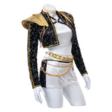 Kpop Demon Hunters Rumi Cosplay Cstume Golden Black Dance Outfit Becostume
