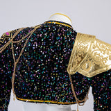 Kpop Demon Hunters Rumi Cosplay Cstume Golden Black Dance Outfit Becostume