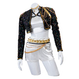 Kpop Demon Hunters Rumi Cosplay Cstume Golden Black Dance Outfit Becostume