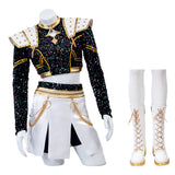 Kpop Demon Hunters Zoey Cosplay Costume Golden Black Dance Outfit Becostume