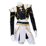 Kpop Demon Hunters Zoey Cosplay Costume Golden Black Dance Outfit Becostume
