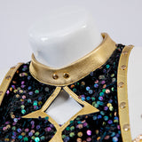 Kpop Demon Hunters Zoey Cosplay Costume Golden Black Dance Outfit Becostume