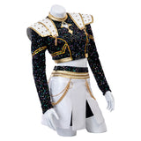 Kpop Demon Hunters Zoey Cosplay Costume Golden Black Dance Outfit Becostume