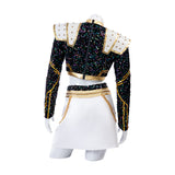 Kpop Demon Hunters Zoey Cosplay Costume Golden Black Dance Outfit Becostume