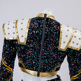 Kpop Demon Hunters Zoey Cosplay Costume Golden Black Dance Outfit Becostume