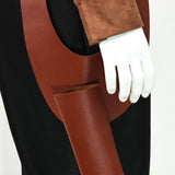 Star Wars Han Solo Cosplay Costume Complete Set Brown Suede Jacket Becostume