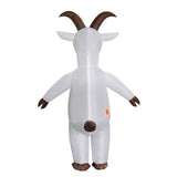 Inflatable White Goat Cosplay Costume Funny Halloween Party Suit Becostume