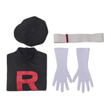 Pokemon Team Rocket Jessie and James Cosplay Costume Female With Hat Becostume