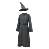 Gandalf Costume Adult Wizard Costume Mens Gray Lord Rings Cosplay Suit Becostume