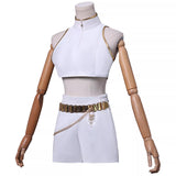 Kpop Demon Hunters Rumi Cosplay Costume White Dance Halloween Outfit Becostume