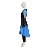Descendants Wicked Wonderland Evil Cosplay Costume Black Blue Gradient Outfit Becostume