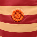Inflatable Worm Funny Costume Halloween Party Orange Red Striped Blow-up Adult Suit Becostume