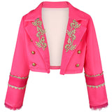 Descendants Wicked Wonderland 5 Red Cosplay Costume Kids Pink Jumpsuit Becostume