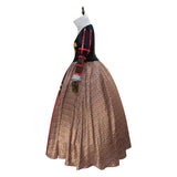 Alice in Wonderland Queen of Hearts Dress Fancy Halloween Woman Kids Outfit Becostume