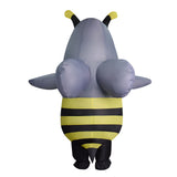 Adult Funny Shark Bee Inflatable Costume Adult Cosplay Party Halloween Outfit Becostume