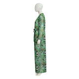 Off Campus Allie Hayes Cosplay Costume Women Green Tiger Stripe Long Sheer Robe Becostume