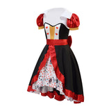 Alice in Wonderland Queen of Hearts Dress Fancy Halloween Woman Kids Outfit Becostume
