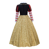 Queen of Hearts Costume Women Deluxe Red Queen Costume Royal Halloween Dress