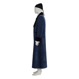 A Christmas Carol Ebenezer Scrooge Cosplay Costume Johnny Victorian Dark Blue Coat Becostume