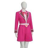 Descendants 5 Pink Hearts Cosplay Costume Princess Pink Costume Halloween Outfit Becostume