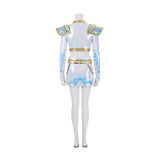 Kpop Demon Hunters Zoey Stage Performance White Dance Costume Halloween Suit Becostume