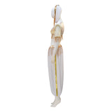 1791's Lady Dream of Jeannie Cosplay Costume Jeannie White Halloween Outfit Becostume