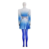 Descendants The Rise of Red Chloe Cosplay Costume Gradient Blue Halloween Outfit Becostume