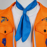 Descendants Wicked Wonderland Luis Madrigal Cosplay Costume Orange Full Set Becostume