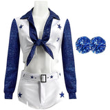 Adult DCC Star Dallas Cowboy Cheerleader Costume High School Cheerleading Uniform Becostume