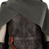 Odyssey Cosplay Costume Warrior Vintage Leather Armor Gray Cloak Costume Becostume
