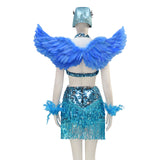 Rio Blue Bird Cosplay Costume Blue Rio Costume Stunning Halloween Outfit Becostume