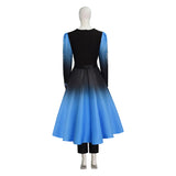 Descendants Wicked Wonderland Evil Cosplay Costume Black Blue Gradient Outfit Becostume