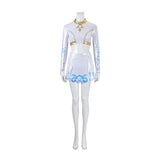 Kpop Demon Hunters Zoey Stage Performance White Dance Costume Halloween Suit Becostume